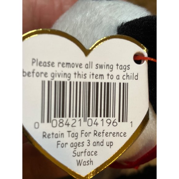 Ty Beanie Babies "Fortune the Panda Bear” 1997 Plush - Picture 6 of 12